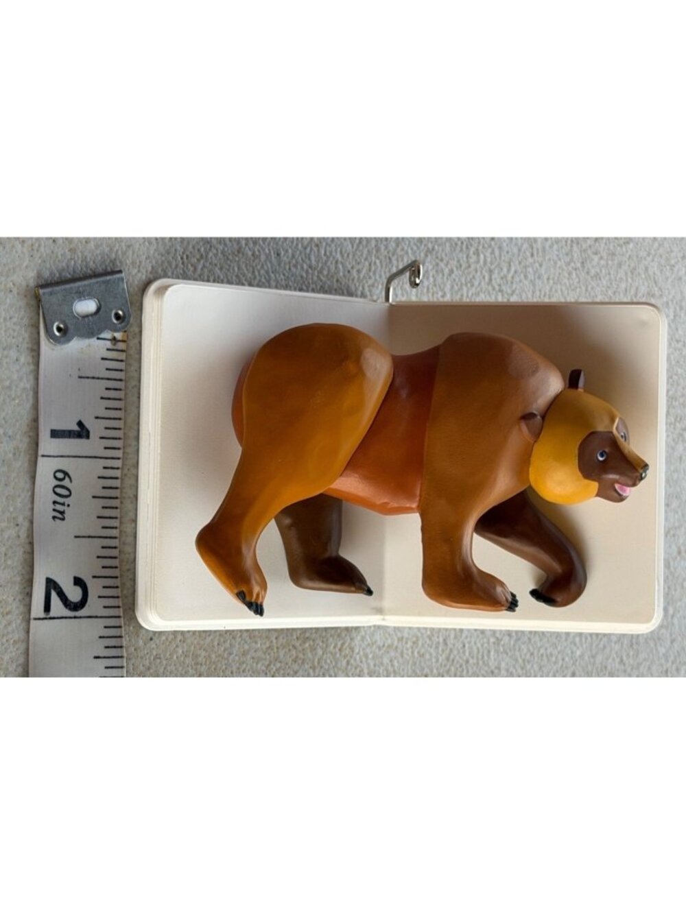 Hallmark Keepsake Artist Crafted Brown Bear, "What Do You See"? Ornament 2" Tall - Picture 12 of 12